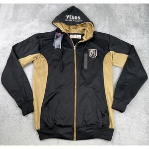 Fanatics Vegas Golden Knights Full Zip Hoodie Jacket Men's Medium Tall Black‎